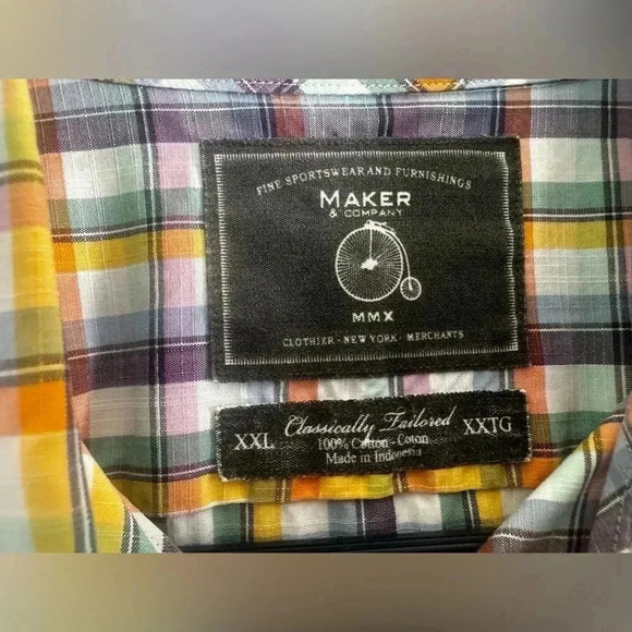 Maker & Company Men’s Botton Down Shirt Size XXL - Picture 10 of 12